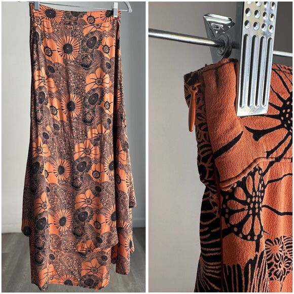 Flynn Skye Floral High Low Skirt Made in USA Medium - Picture 2 of 4